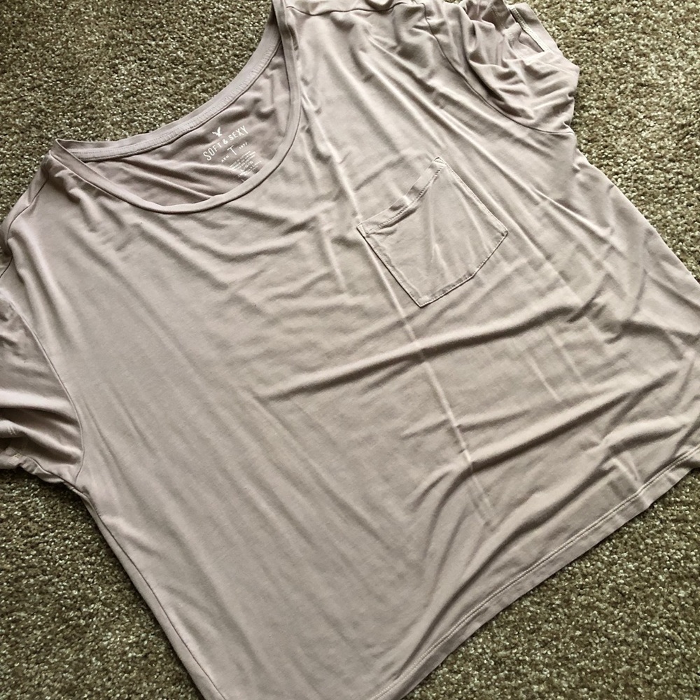 American Eagle Soft and Sexy Tee in Taupe